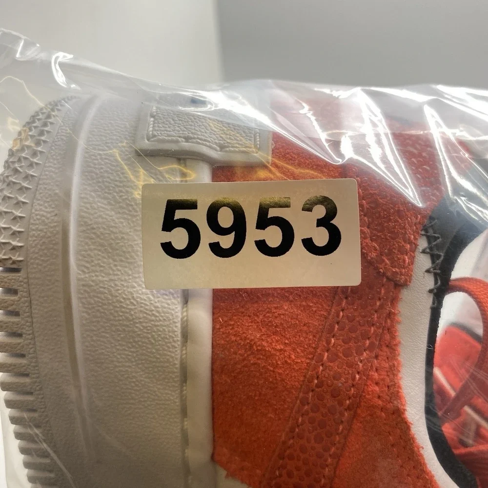 Nike Air Force 1‎ Shadow Sneakers Womens 8 Rush Orange Low Top Shoes DQ8586-800